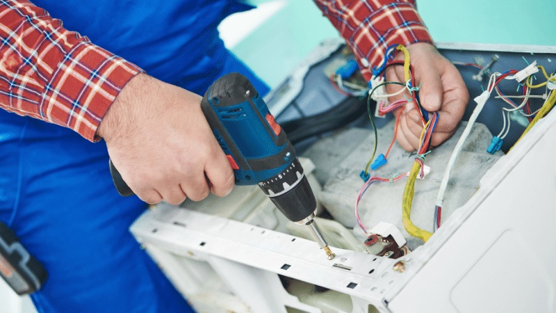 Selendi Çetintaş Çetintaş çamaşır makinesi kart tamiri – Su almama arızası orijinal parça ile giderildi. - Teknik servis örneği