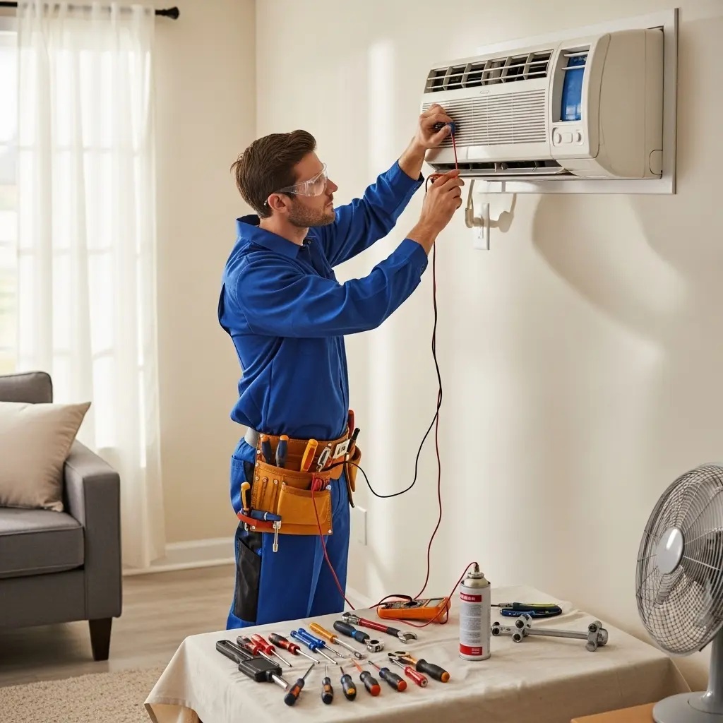 Selendi Çetintaş Çetintaş klima gaz dolumu ve bakım – Enerji verimliliği artırıldı. - Teknik servis örneği